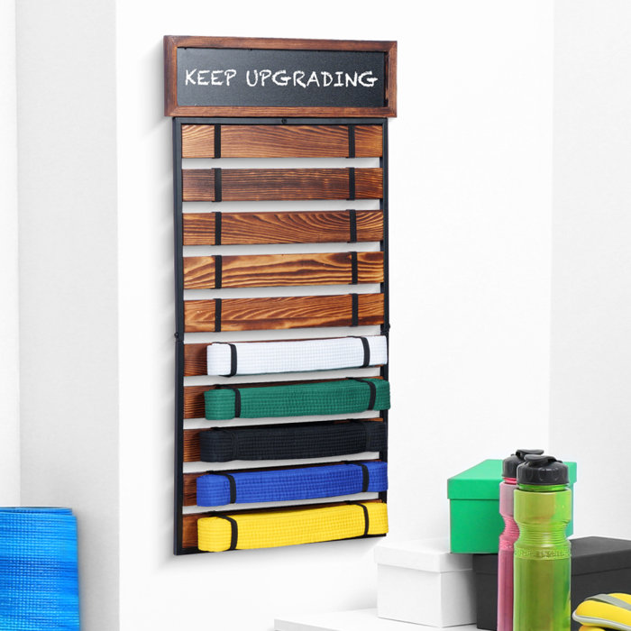 Rebrilliant Merville Wall Mounted Arts Belt Display Case Wayfair